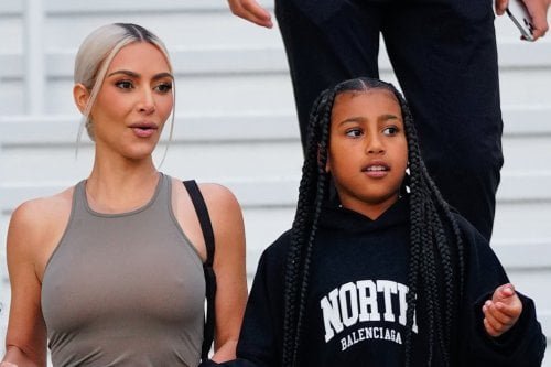 Kim Kardashian's Post of North's Painting Gains Viral Attention