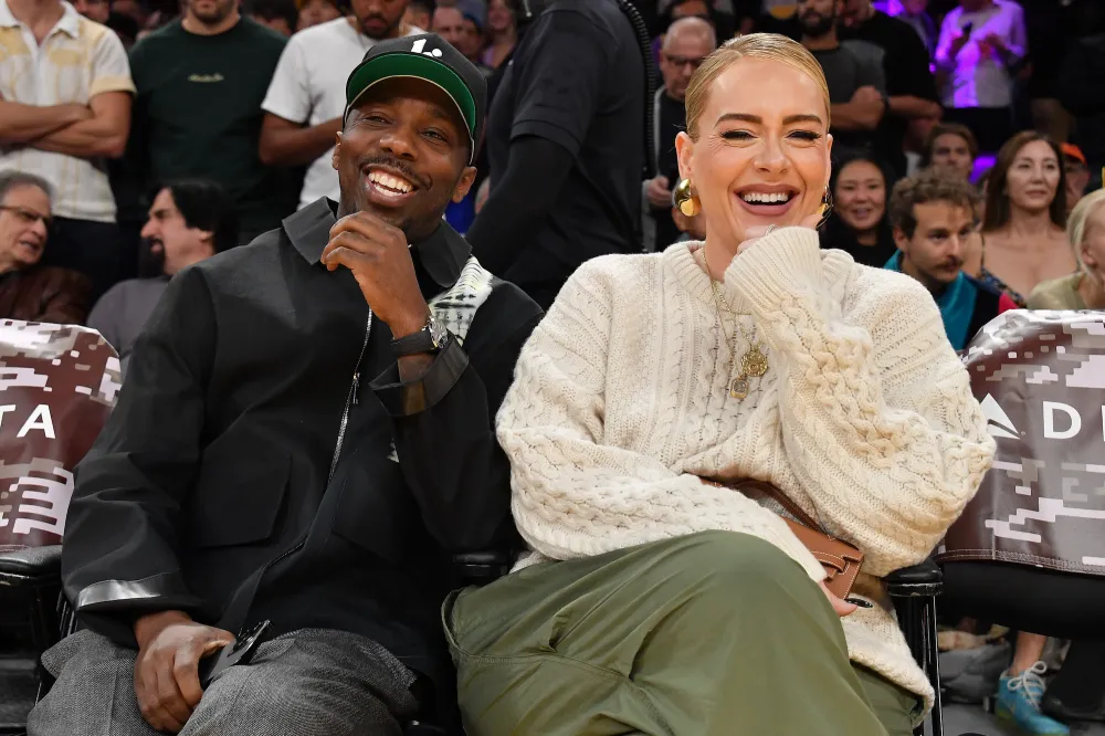 Adele Displays Gorgeous Wedding Ring During Basketball Outing with Rich Paul