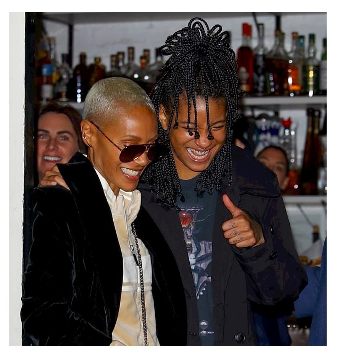 Jada Pinkett Smith and Daughter Willow Share Laughter at Il Mulino Prime in NY