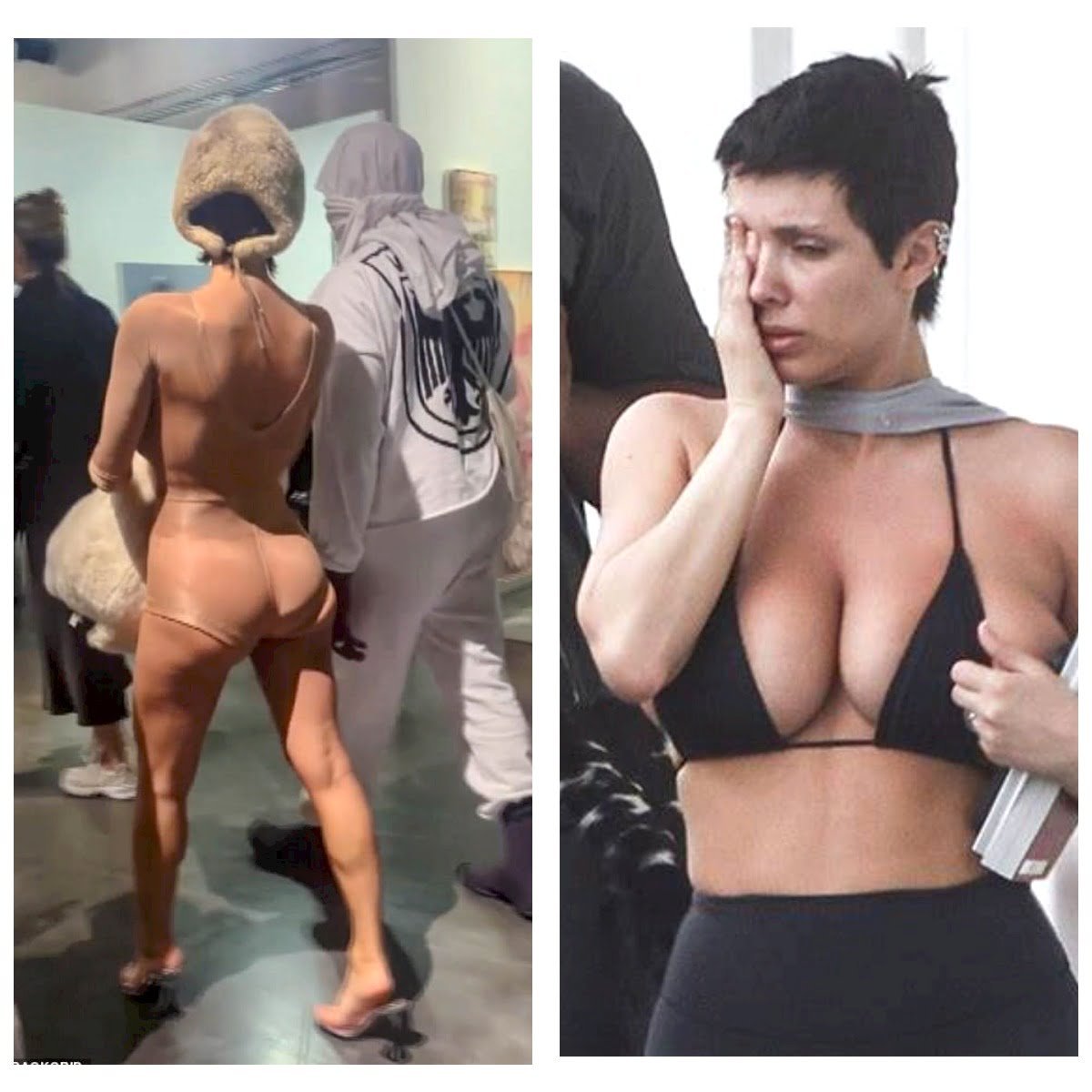 Shocking: Bianca Censori Shows it all in see-through outfit